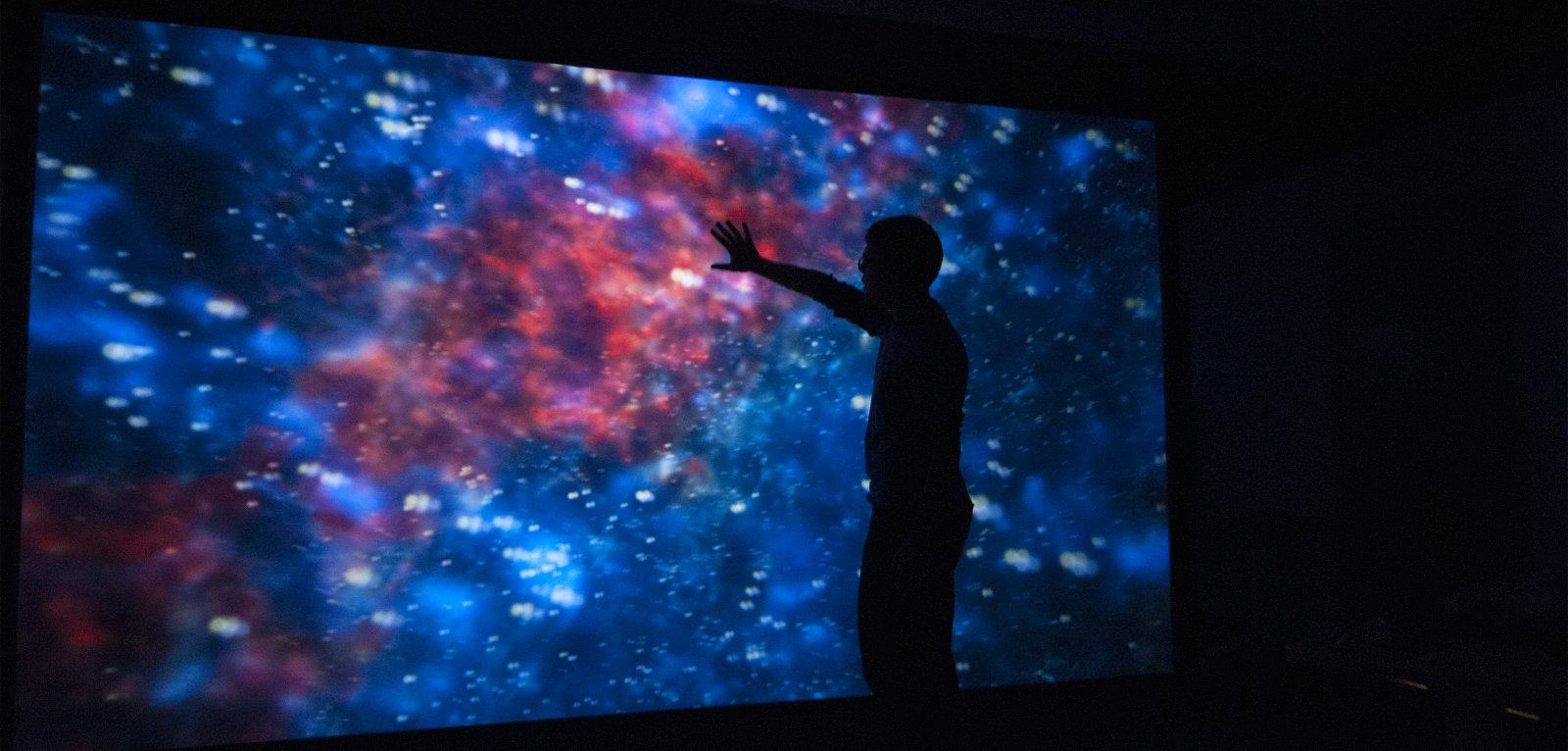 Cosmic image on large screen
